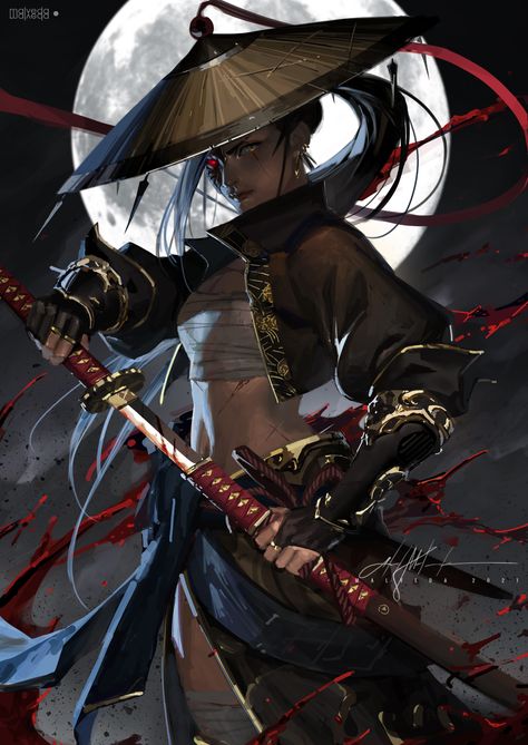 ArtStation - Ali , Malveda Ronin Samurai, Female Samurai, Arte Ninja, Samurai Wallpaper, Samurai Anime, Ninja Girl, Samurai Artwork, Ninja Art, Japanese Warrior