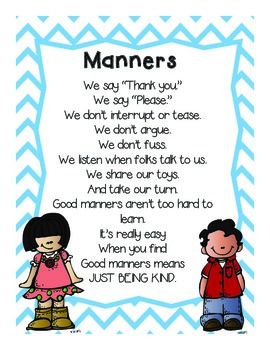 Manners Preschool, Kindergarten Poems, Preschool Poems, Kindergarten Songs, Classroom Songs, Preschool Circle Time, School Songs, Kids Poems, Student Behavior