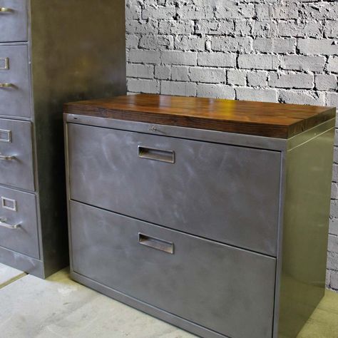 With the new year comes new possibilities - transform your office space with one of our many cabinet options on #Etsy #therusticforest - we can match the wood to any look! Rustic Industrial Office, Rustic Storage Cabinets, File Cabinet Makeover, Tool Storage Cabinets, Rustic Office, Metal Filing Cabinet, Office Storage Cabinets, Refinishing Cabinets, Filing Cabinets