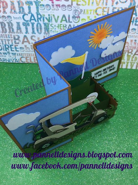 Golf Birthday Cards, 3d Birthday Card, Golf Cards, Pop Up Box, 21st Birthday Cards, Soccer Birthday, Pop Up Box Cards, Golf Birthday, Out Of My Comfort Zone