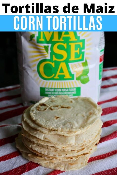 Essen, Maseca Tortilla Recipe, Masa Tortilla Recipe, Easy Mexican Corn, Maseca Recipes, Corn Tortilla Recipe, Mexican Tortillas, Masa Recipes, Homemade Tortilla Recipe