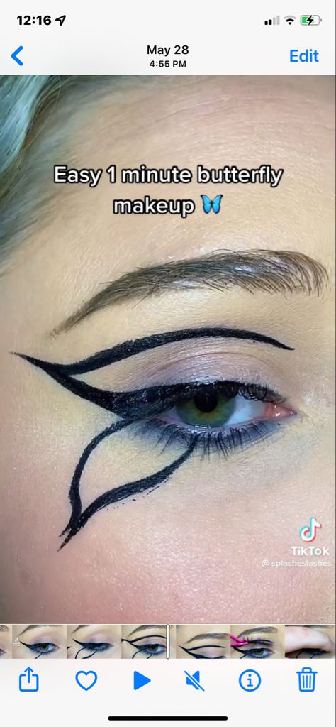 Butterfly Face Makeup Halloween, Butterfly Costume Makeup Easy, Black Butterfly Costume, Butterfly Halloween Makeup Easy, Halloween Butterfly Costume, Simple Butterfly Eye Makeup, Butterfly Makeup Look Easy, Butterfly Eyeliner Simple, Butterfly Custome Halloween