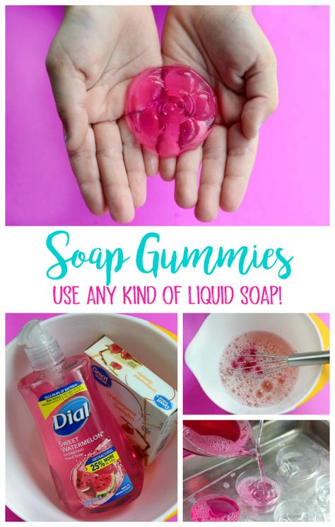 Diy Jelly, Savon Diy, Jelly Soap, Săpunuri Handmade, Project For Kids, Puffy Paint, Homemade Soap Recipes, Homemade Bath Products, Kraf Diy