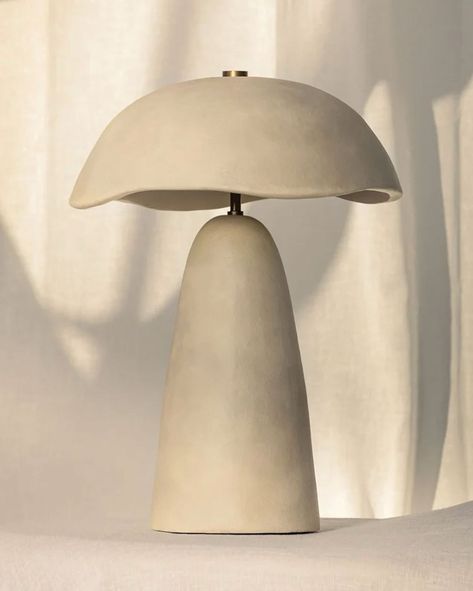 European Living, Sculptural Table, Ceramic Lamp Base, Stone Lamp, Concrete Lamp, Table Lamps Living Room, Modern European, Rug Shop, Contemporary Table Lamps