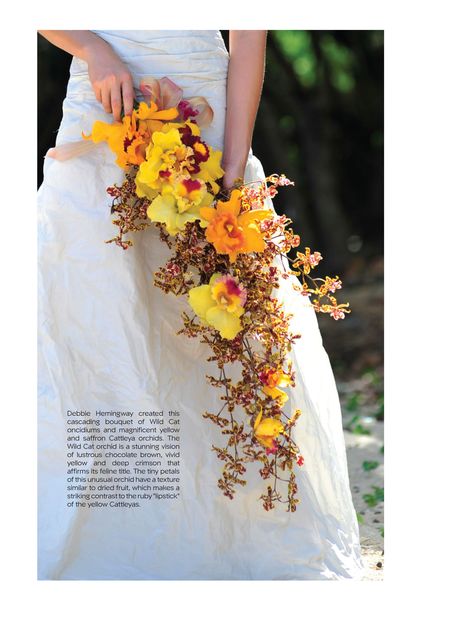 Bouquet Orchid Bouquet Wedding, Yellow Bouquets, Yellow Orchid, Orchid Bouquet, Cattleya Orchid, Orchid Wedding, Artificial Orchids, Cascade Bouquet, Flower Studio