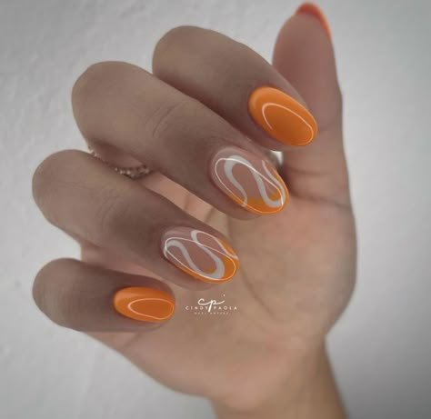 Autumn Biab, Mclaren Nails, Shellac Nails Fall, Nail Summer, Lemon Nails, Kutek Disney, Pedicure Ideas, Fall Gel Nails, Pumpkin Nails