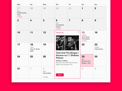 Events Calendar Program Calendar Design, Events Calendar Design, Menu Calendar, School Menu, Wix Design, Calendar Layout, Annual Calendar, Webpage Design, Weekly Calendar