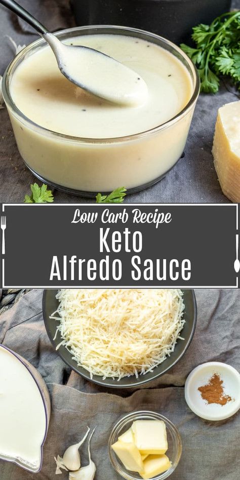 Low Carb Alfredo Sauce, Low Carb Alfredo, Keto Alfredo, Keto Alfredo Sauce, Keto Sauces, Boiled Egg Diet Plan, Baking Soda Beauty Uses, Low Carb Low Sugar, Cheesy Sauce