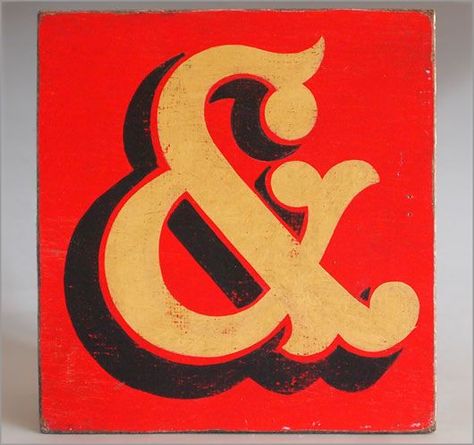 The Vintage Wall - Hand-painted wooden fairground ampersand '&' sign: Sign Lettering Fonts, Letterpress Font, Ampersand Sign, Letterpress Type, Sign Fonts, Sign Painting, Sign Writing, Type Illustration, Retro Logos