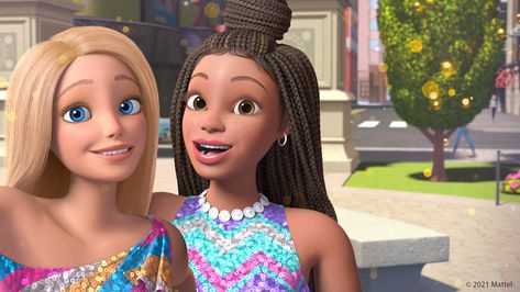 There Are 2 Barbies in Netflix's Upcoming Animated Musical Barbie: Big City, Big Dreams Barbie Big City Big Dreams, Miss Girl, Sept 1, Barbie Cartoon, Bloom Winx Club, Heart Iphone Wallpaper, Barbie Party, It Takes Two, Big Dreams