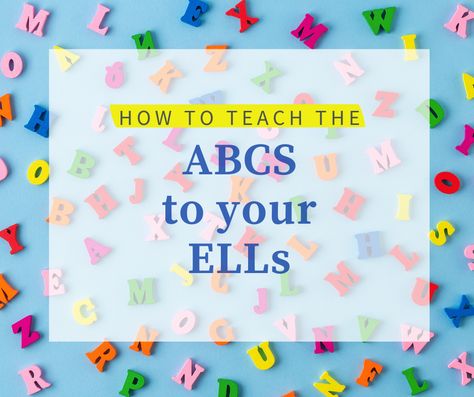 How to teach the ABCs to your ELLs – Inspiring Young Learners Teaching Ell Students The Alphabet, Esl Teaching Elementary, Teaching Ell Students, Multilingual Learners, Teaching Abcs, Teaching English Language Learners, Esl Teaching Resources, Kindergarten Letters, Ell Students