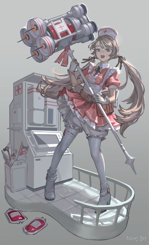 ArtStation - nurse, hawan-hwi lee Sledge Hammer, Anime Figurines, Anime Character, Figurines, Anime