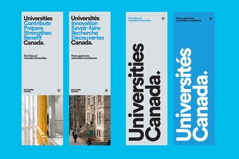 Universities Canada on Behance Online Banner Design, Pullup Banner Design, Stand Up Banner Design, University Banner Design, Flag Banner Design, Pull Up Banners, School Branding Design, Email Banner Design, Stand Banner Design