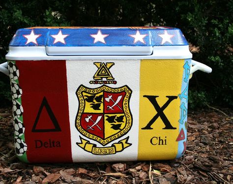 Delta Chi Fraternity DX Crest Cooler Formal W&M Delta Chi Cooler, Theta Chi Frat Cooler, Delta Chi Frat Cooler, Delta Tau Delta Cooler, Delta Upsilon Cooler, Zbt Frat Cooler, Nola Cooler, Sorority Coolers, Theta Chi