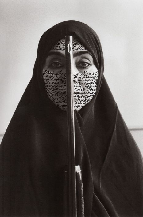 Notes On: Persian photography | G.Bénard Shirin Neshat, Feminist Artist, Walker Evans, Arte Punk, 타이포그래피 포스터 디자인, Iranian Art, Feminist Art, Ap Art, Black Veil