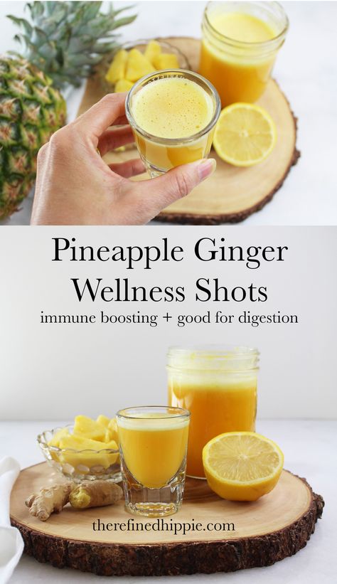 Ginger Wellness Shots, Wellness Shot Recipe, Jungle Juice Recipe, Beet Juice Recipe, Turmeric Shots, Pineapple Ginger, Fruit Juice Recipes, Natural Teething Remedies, Wellness Shots