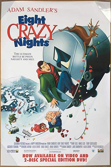 Eight Crazy Nights (2002) 8 Crazy Nights, Eight Crazy Nights, Jackie Sandler, Adam Sandler Movies, Rob Schneider, Full Mon, Crazy Night, Comedy Film, Musical Comedy