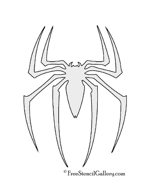 Spiderman Symbol Stencil Paintings Ideas Beginner, Spider Man Diy Shirt, Spiderman Template Free Printable, Spider Man Pumpkin Stencil, Marvel Pumpkin Stencil, Marvel Pumpkin Carving Templates, Halloween Spider Template Free Printable, What To Draw On A Shirt, Spiderman Shirt Ideas