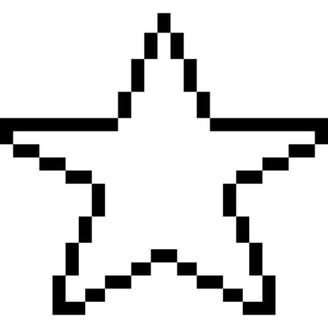 Star Template Minecraft, Minecraft Star Build, Pixel Star Icon, Star In Minecraft, Star Minecraft, Coding Icon, Star Pixel Art, Pixel Stars, Stars Pixel Art