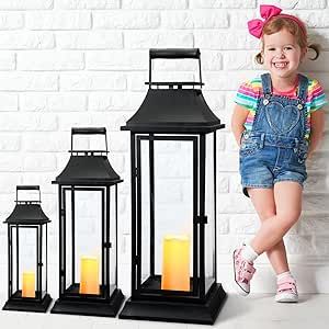 Outdoor candle lanterns