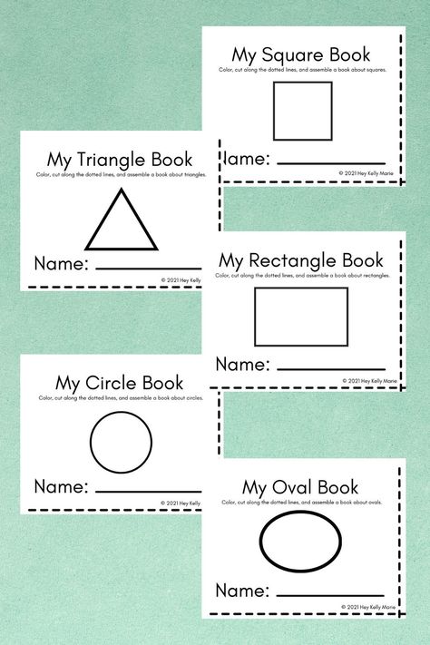 Free printable preschool shapes books for preschool and kindergarten kids to create. Shapes activity for kids to learn shapes and household objects that are shapes. #shapespreschool#shapesactivities# shapesforkids#shapesbooksforkids#preschoolprintableactivities#shapesbooksforpreschoolers Shapes Books For Preschoolers, Books About Shapes Preschool, Shape Of The Week Activities, How To Teach Shapes To Kindergarten, Shape Review Preschool Free Printables, Free Art Activities For Preschool, Envelope Activities For Preschool, All About Shapes Preschool, Learn Shapes Preschool