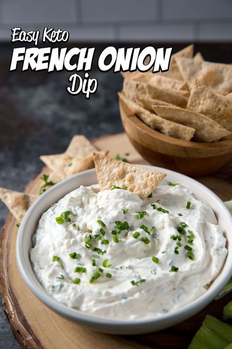 Essen, Green Onion Dip, Low Carb Tortilla Chips, French Onion Dip, Low Carb Low Fat Recipes, Low Carb Muffins, Boiled Egg Diet Plan, Low Carb Low Sugar, Onion Dip