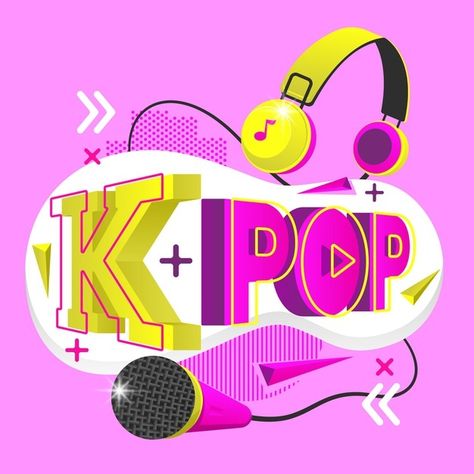 K Pop Logo, Logo Musik, Music Microphone, Music Land, Korean New Year, Pop Logo, Kpop Logo, Music Letters, Korea Wallpaper