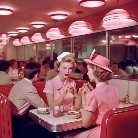 Chaos Dreamland, Mars Aesthetic, 50s Vibes, 50s Aesthetic, Retro Photoshoot, Retro Rocket, Space Fashion, Retro Housewife, Retro Diner