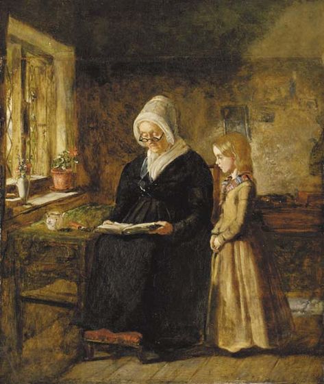 John Everett Millais - The reading lesson Sir John Everett Millais, Raphaelite Art, Everett Millais, Romanticism Artists, 19th Century Portraits, Pre Raphaelite Brotherhood, Pre Raphaelite Art, John Everett Millais, English Artists