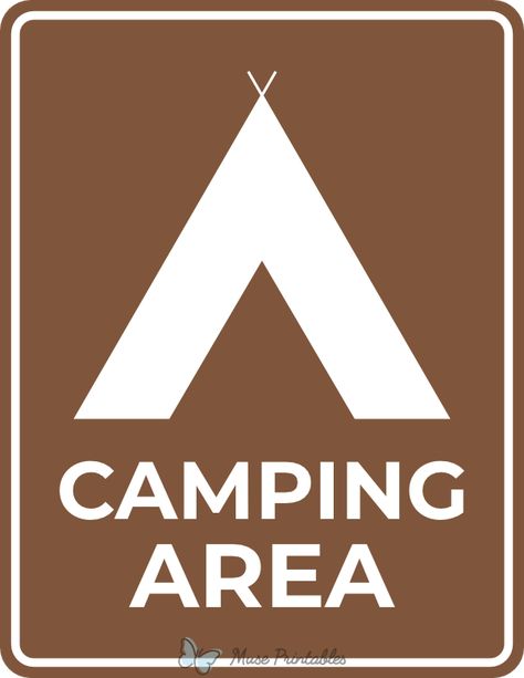 Printable Camping Area Sign Camping Signs Diy Free Printable, Camping Signs Diy, Dramatic Play Preschool, Signs Diy, Camping Signs, Camping Area, Sign Svg, Dramatic Play, Free Printable