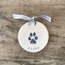 Dog Paw Print Craft, Paw Print Crafts, Your Own Best Friend, Dog Pottery, Own Best Friend, Dog Keepsake, Unique Icons, Paw Print Ornament, Diy Ceramic