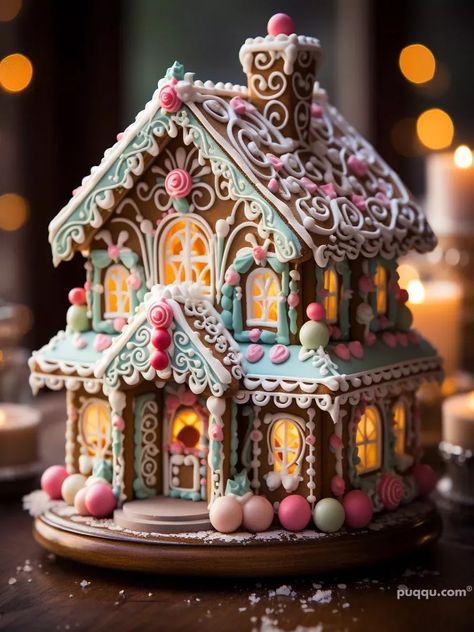 Easy Gingerbread Houses, Best Gingerbread House Ideas, The Best Gingerbread House, Best Gingerbread House, Gingerbread Designs, Haunted Gingerbread House, Gingerbread Castle, Gingerbread House Ideas, Cool Gingerbread Houses