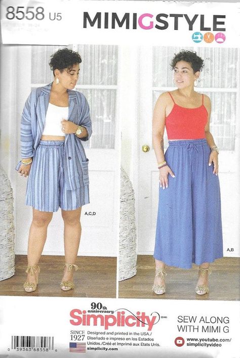 Mimi G Style, Mimi G, Shift Dress Pattern, Miss Dress, Mccalls Patterns, Simplicity Patterns, Kimono Jacket, Knit Crop Top, Knit Crop