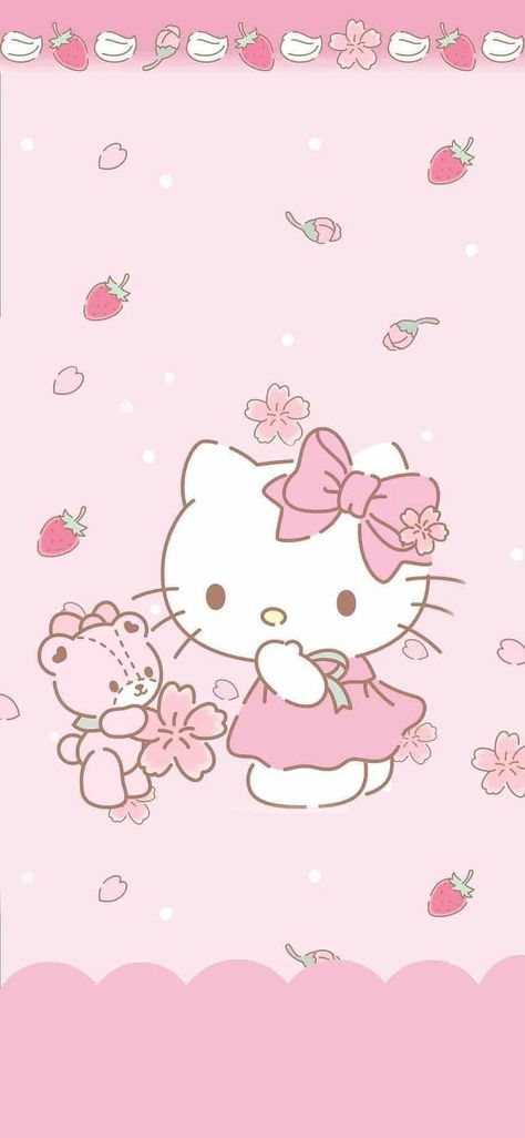 Hello Kitty Wallpaper Kawaii, Cute Hello Kitty Wallpaper, Cute Wallpapers Pink, Pink Hello Kitty Wallpaper Iphone, Wallpaper Sanrio, Hello Barbie, Wallpapers Pink, Hello Kitty Imagenes, Hello Kitty Wallpaper Hd