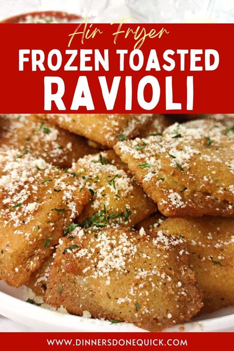 Frozen Fried Ravioli Air Fryer, Air Fryer Toasted Ravioli Frozen, Air Fry Frozen Ravioli, Toasted Ravioli From Frozen, Air Fryer Frozen Ravioli Recipes, Deep Fried Ravioli Frozen, Air Fried Ravioli Frozen, Air Fryer Ravioli Frozen, Fried Ravioli Recipe Frozen