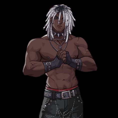 Black Character Art Male, Male Characters Design, Black Man Art Character Design, Oc Rpg, Black Oc, Male Design, Egypt Concept Art, Black Anime Guy, Art Men