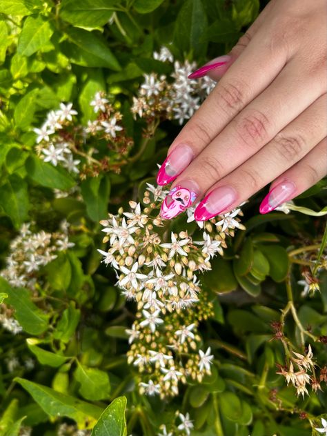 @axolonailsss #uñas #rosa #ajolote #pinknails #axolotl #mexicano Axolotl Nails, Pink Nails, Nails, Pink