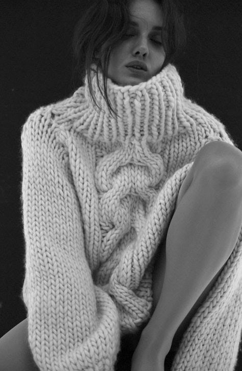 I Love Mr Mittens, Mr Mittens, Wool And The Gang, Turtleneck Style, Studio Photoshoot, Photoshoot Inspiration, Chunky Sweater, Knitting Inspiration, Model Poses