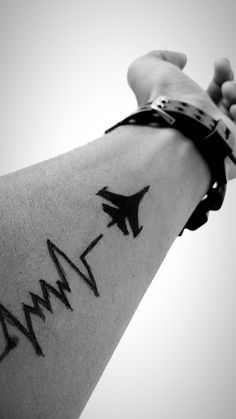 Jet Tattoo Ideas, Pilot Tattoo Aviation, Aviation Tattoos For Men, Aviation Tattoo Pilots, Pilot Tattoos, Air Plane Tattoo, Fighter Jet Tattoo, Aviation Tattoos, Jet Tattoo