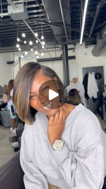 Courtney Pinkk on Instagram: "“You can’t even tell it’s a CLOSURE!” ❣️ Beautiful Quickweave Bob with Closure for the girly’s that don’t want to leave any of their hair out. 😍 • #QuickweaveBob #bobwithclosure #nohairleftout #naturallookingweave #hairthatflows #highlightbob #classicbobcut #beautifulclient #ilovemyclients" U Part Bob Wig With Leave Out, Deep Side Part Bob Quickweave, Quick Weave Bob With Leave Out, Angled Bob Haircuts For Fine Hair, Quickweave Bob With Leave Out, Quickweave Bob With Closure, Bob With Closure, Side Part Quick Weave Bob, Bob Weave Styles