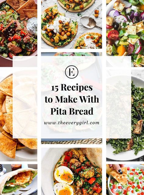 Pita Bread Recipe Ideas Dinners, Pita Dinner Ideas, Greek Pita Bread, Greek Pita, Pita Bread Recipe, Pita Recipes, Pitta Bread, Filling Dinner, Dinner Bread