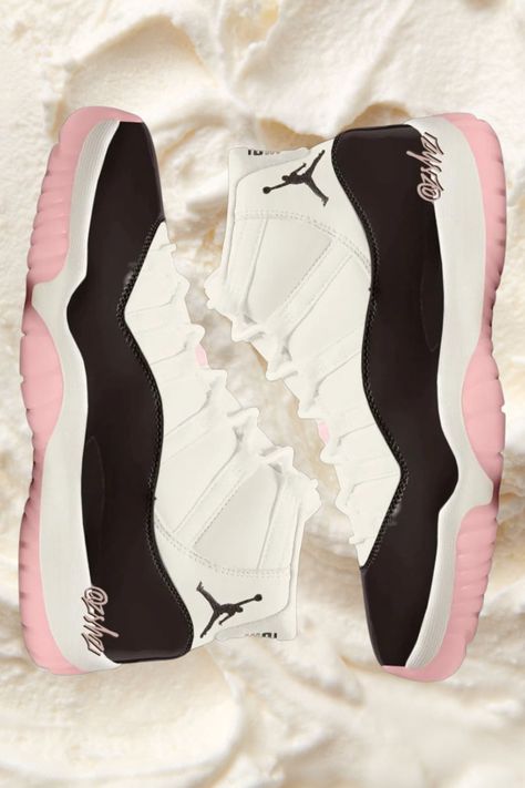 Jordan 11 Collection, Jordan 11 Neopolitan, Neopolitan Jordan 11 Outfit, Cute Nike Shoes For Women Sneakers, New Jordans 2023, Air Jordan 11 Outfit Woman, Air Jordans 11, Jordan For Women, Jordans 11