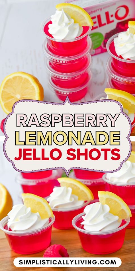 raspberry lemonade jello shots on table Orange Creamsicle Milkshake, Raspberry Jello Shots, Summer Jello Shots, Strawberry Margarita Jello Shots, Lemonade Jello Shots, Easy Jello Shots, Creamsicle Milkshake, Shots Alcohol Recipes, Best Jello Shots