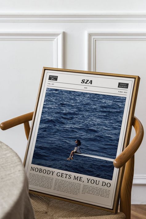 Sza, Nobody Gets Me, Sos, Wall Print, Wall Art, Dorm Room Decor Nobody Gets Me Sza, College Wall Decor, Wall Art Dorm Room, Jump Scare, Art Dorm Room, Collage Pics, Wall Art Dorm, Bathroom Artwork, Dorm Room Walls