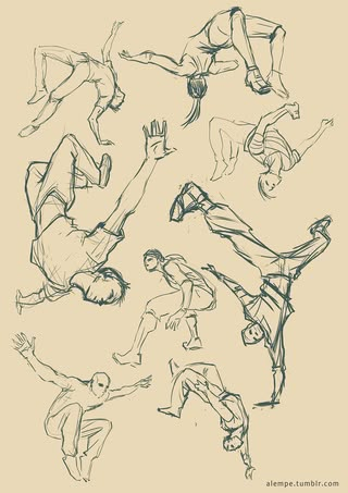 Parkour Poses, Reference Used - Parkour Sketch Character Design Drawing, Different Poses, Dynamic Poses, Action Poses, Parkour, Pose References, Design Drawing, Drawing Reference Poses, Drawing Poses