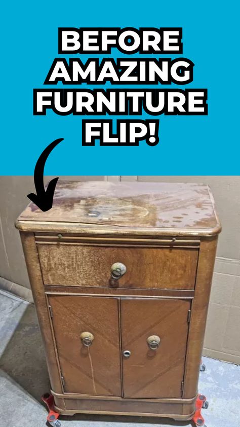 Ever wondered what it's like to turn an old, forgotten piece of furniture into something fabulous? 🤔 Follow us on this journey as we reveal the final transformation of a dusty old nightstand, and get inspired to revamp your own outdated pieces! 🛌✨ Diy Old Dresser Ideas Projects, Repurposed Furniture Diy Upcycling, Refurbished Night Stand Ideas, Bar Cabinet Makeover, Painting Old Furniture Ideas, Repurposed Nightstand Ideas, Old Furniture Repurposed, Vintage Buffet Cabinet, Old Furniture Makeovers