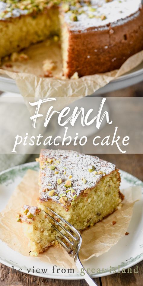 Pistachio Delight, Vanilla Layer Cake, Best Birthday Cake Recipe, Raspberry Coffee Cakes, Best Birthday Cake, Rustic Dessert, Pistachio Recipes, Fig Cake, French Baking