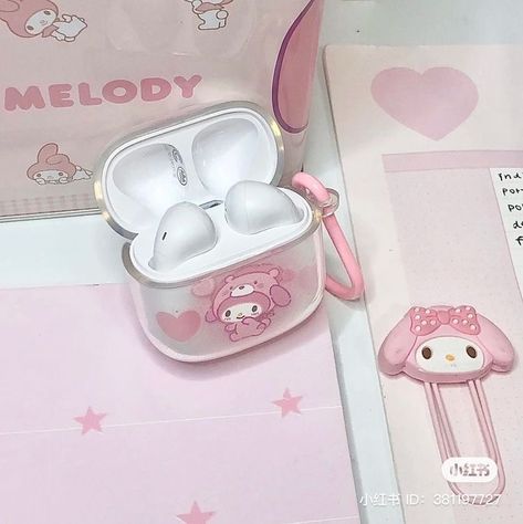 Pink Theme Aesthetic, Headphone Decoration, Diy Fidget Toys, Airpod Cases, Pink Theme, Dream Doll, Pink Themes, Aesthetic Pink, Airpod Case