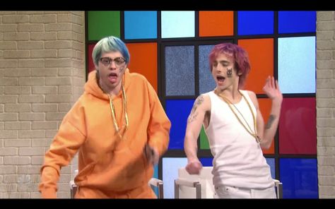 Timothée Chalamet Fans on Twitter: "Timothée Chalamet and Pete Davidson playing a rap duo on SNL tonight!… " Pete And Timothee Snl Costume, Pete And Timothee, Pete Davidson And Timothee Chalamet, Timothee Chalamet And Pete Davidson, Timothee Chalamet Snl, R&b Aesthetic, You Never Loved Me, Snl Skits, Duo Costumes