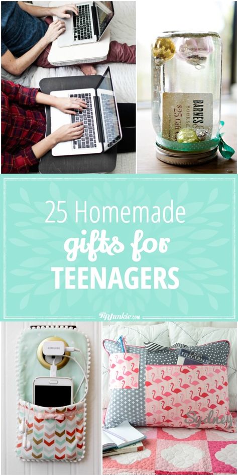 25 Homemade Gifts for Teenagers-jpg Natal, Christmas Gifts For Teenagers, Presente Diy, Diy Christmas Gifts For Family, Easy Handmade Gifts, Diy Cadeau, Teenager Gifts, Creative Diy Gifts, Diy Holiday Gifts